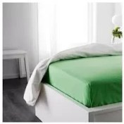 تصویر ملحفه تشک تک نفره ایکیا مدل IKEA DVALA سایز 90x200 سانتی متر 