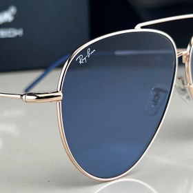 تصویر عینک آفتابی برند ریبن مدل ریورس فلزی عدسی معکوس Rayban riverse aviator