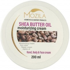 تصویر کرم مرطوب کننده دست صورت و بدن کاسه ای حاوی روغن Mozila Macadamia Oil Moisturizing Cream 200ml