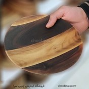 تصویر قیمت و خرید بشقاب پیش دستی چوبی 25 سانتی کد 303 - چوبی سرا 