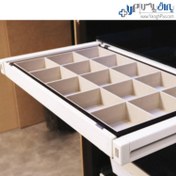 تصویر سینی مشبک ریلی فانتونی مدل J221 جای کمربند و کراوات رنگ سفید سایز ۶۰ 