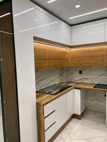 تصویر کابینت دوپله MDF هایگلاس کد ۰۲۲۶ 