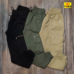 تصویر شلوار اسلش مردانه ۶ جیب کتان سایز بزرگ ۴۶-۵۸ 