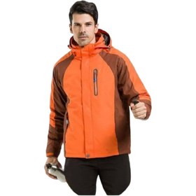 تصویر کاپشن کوهنوردی دوپوش نورث فیس کد NF-Orange ا North Face double-breasted mountaineering jacket code NF-Orange North Face double-breasted mountaineering jacket code NF-Orange