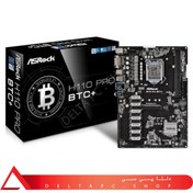 تصویر مادربرد ازراک مدل H110 BTC Pro با حافظه DDR4 