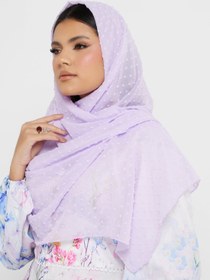 تصویر شال حجاب بلند با طراحی عربی برند khizana Arabic Design Long Hijab Scarf