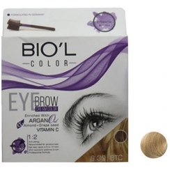 تصویر کیت رنگ ابرو بیول Biol بلوند بیسکوییتی روشن بیول -8.39 (8TC) 