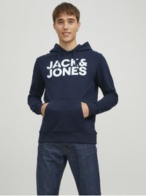 تصویر سویشرت و هودی مردانه جک اند جونز jack & jones | 12163777 3363220