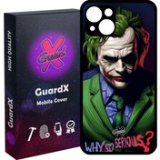 تصویر کاور گارد ایکس طرح Joker مدل Glass10187 مناسب برای گوشی موبایل اپل iPhone 13 