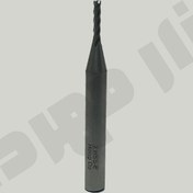 تصویر فرز انگشتی 4 پر بلند سایز 2 میلیمتر HSS-E برند HongDa HongDa 4 Flute 2mm HSS-E Long End Mill
