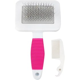 تصویر برس سیمی همراه با شانه پت کینگ 