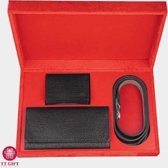 تصویر ست سه تکه زنانه نوین چرم 3 