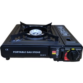 تصویر اجاق سفری دو کاره کیف دار باکیفیت portable gas stove مدل BK167-A Stove