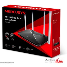 تصویر روتر بی‌سیم مرکوسیس مدل AC12 V AC12 V2 AC1200 Dual Band Wireless Router