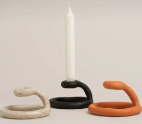 تصویر جاشمعی تک شعله رومیزی طرح مینیمال کد297 