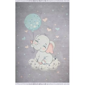 تصویر فرش کودک طرح فیل مهربون کد DC101260 