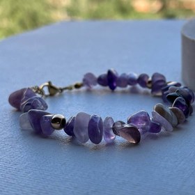 تصویر دستبند سنگ آمیتیست(قفلی) 