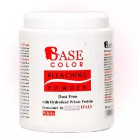 تصویر پودر دکلره سفید 1000 گرم بیس کالر Base color white bleaching powder 1 kg