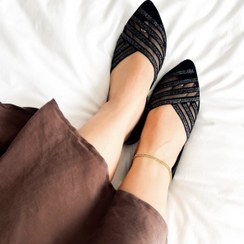 تصویر پاپوش روفرشی نوک تیز طرح توران 