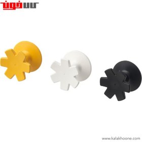 تصویر آویز چسبی ایکیا JORDBORR IKEA Hook, self-adhesive, snowflake/multicolour