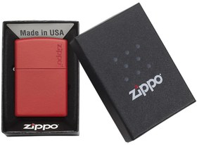 تصویر فندک زیپو لوگو قرمز اورجینال ZIPPO LOGO RED