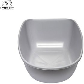 تصویر ظرف خاک گربه بدون توری تک لگن لبه دار – Zarix Single Basin Soil Container Without Net 