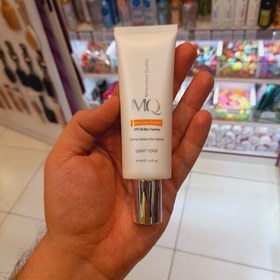 تصویر کرم ضدافتاب MQ ام کیو بایو تاچ SPF50 لایت بژ،بژ روشن 55 میل.پوست لک دار 