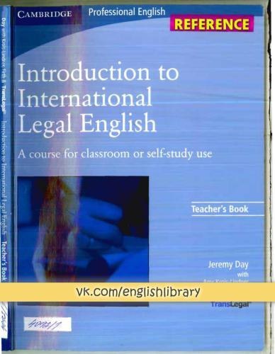 Amazon.com: Introduction to International Legal English