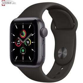 تصویر ساعت هوشمند اپل واچ سری SE 2021 مدل 40mm Aluminum Case with Sport silicone Band Apple Watch Series SE 2021 40mm Aluminum Case