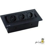 تصویر پریز رومیزی نستک سه پریز برق-NESTECH NESTECH-KM1