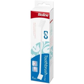 تصویر ست مسواک بیولاین برای سگ‌ها شامل ۴ عدد برند bioline Bioline Toothbrush for Dogs Set 4pcs