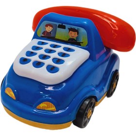 تصویر اسباب بازی لوازم خانه طرح ماشین مدل تلفن 