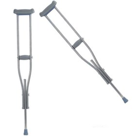 تصویر عصا زیر بغل قابل تنظیم مدل C-925 بسته 2 عددی Alumin Crutches Medical Cane