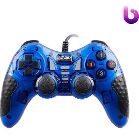 تصویر دسته بازی دوبل شوک دار سیمی USB-606 USB-606 Wired Gamepad