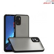 تصویر کاور مدل هیبریدی پشت مات مناسب برای گوشی موبایل شیائومی Note 10 5G Hybrid cover Xiaomi Note 10 5G mobile phone