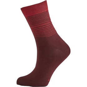 تصویر جوراب تنفس دار دوچرخه سواری ون رایزل - دکتلون Van Rysel Road 520 Cycling Socks - Claret Red 