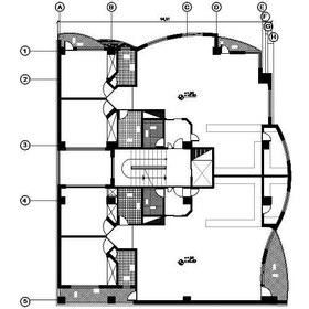 تصویر نمونه ی دانلود رایگان نقشه آپارتمان دو واحده 