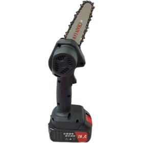 تصویر اره برقی شارژی قدرتی (اره زنجیری) برند CHAIN SAW مدل 21V با تیغه 10 سانتی متری (4 اینچ) 