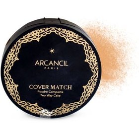 تصویر پنکیک دوکاره کاورمچ Arcancil Arcancil Cover Match Two Way Compact Powder