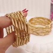 تصویر النگو فیوژن طلا روس ابکاری دوام رنگ بسیار بالا سایز ۱ 