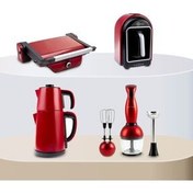 تصویر ست جهیزیه الکترونیکی مجموعه برقی با رنگ قرمز کاراجا Karaca 