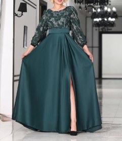 تصویر لباس مجلسی و شب ماکسی مدل آندیا - مشکی / سايز ا Dress and long night Dress and long night