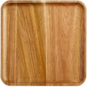 تصویر بشقاب چوبی مربعی 