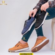 تصویر کفش مردانه چرم مدل SP143TN رنگ عسلی 