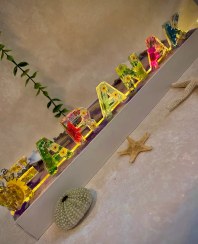 تصویر چراغ خواب رزینی 