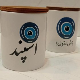 تصویر جای اسپند در دو طرح سرامیکی در چوبی 