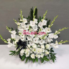 تصویر سبد گل ترحیم متوسط 