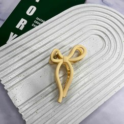 تصویر گیره طرح پاپیون مات کد 2010 - لیمویی 