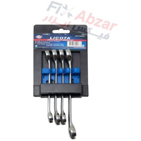 تصویر آچار دو سر تخت لیکوتا مدل AWT-FNMK01 LICOTA 4 PCS FLARE NUT WRENCH SET MODEL AWT-FNMK01