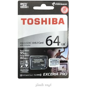 تصویر رم TOSHIBA مدل microSDXC 64GB 